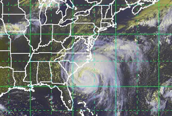 Hurricane Irene map