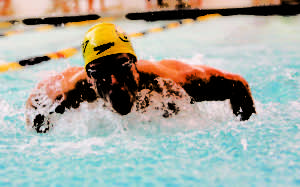 Philip Graeter, swimming