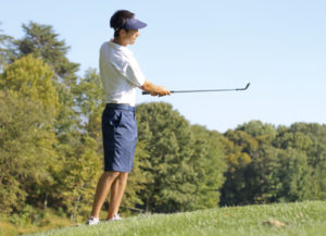 Junior Jack Persons at a men's golf practice round earlier this year. Hatchet File Photo 