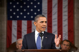 President Barack Obama speaking at last year's State of the Union. Photo courtesy of the White House