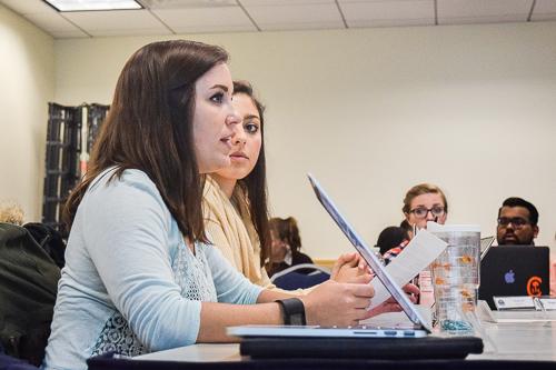 Sen. Sydney Eskin, SEAS-U, sponsored a bill that supported adding a first-year grade forgiveness policy. Elizabeth Rickert | Hatchet Photographer